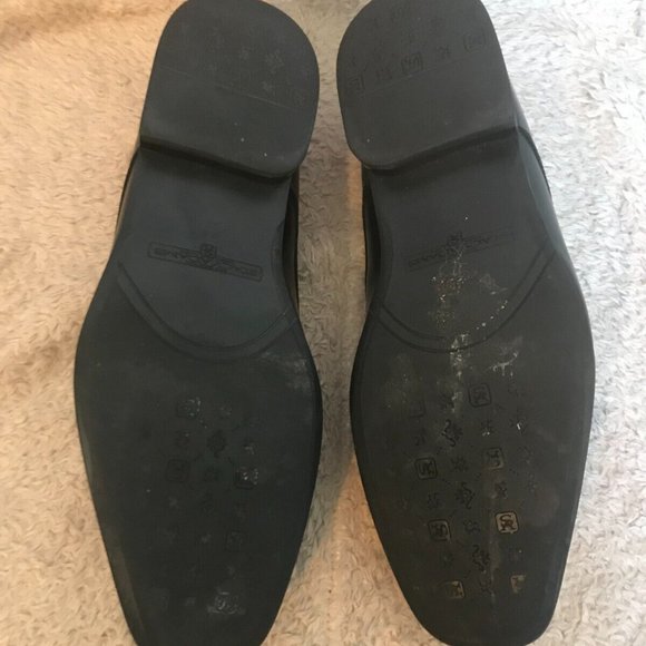 Stacy Adams Black Leather Dress Casual Slip On Loafers Shoes Men's Size 11 M - Picture 5 of 5